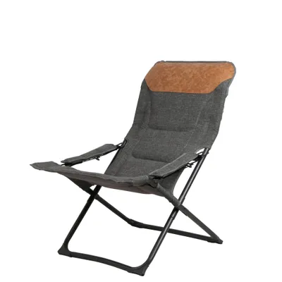 Produktbild von Westfield Emma, 120 kg, Camping-Liege, 2 Bein(e), 5,7 kg, Baumwolle, Kunstleder, Schwarz, Grau, Orange