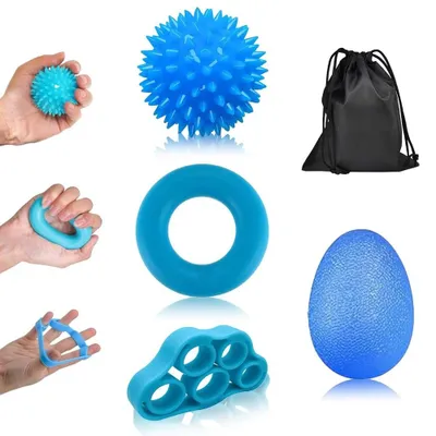 Produktbild von Handtrainer-Set – Verbessern Sie Ihre Griffkraft und reduzieren Sie Stress mit dem Igelball