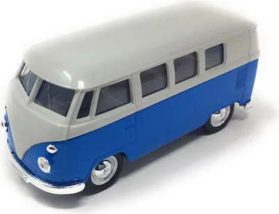 Produktbild von Modellauto T1 Bus 1963 mit Rückziehmotor blau / beige