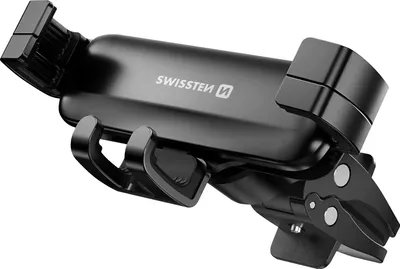 Produktbild von Swissten, Auto Halterung Smartphone Lüftungsgitter Gravity Lock 360°, Schwarz