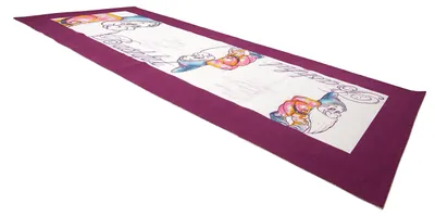 Läufer 7 Zwerge Motiv Brummbär 40x140 cm Stoff