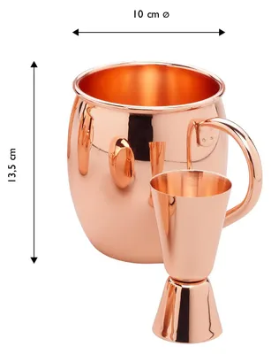 Produktbild von Echtwerk EW-MM-1714G MOSCOW MULE BECHER SET 13tlg MM-1714G, Farbe:Kupfer