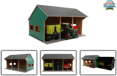 Zdjęcie produktu dla Wiata rolnicza Kids Globe na 3 pojazdy 1:16, długość 75,5 cm