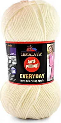 Produktbild von Himalaya Everyday Wolle 70002 – Ecru – Hochwertige Strickwolle für den täglichen Gebrauch, weicher und langlebiger Garn für Pullover, Schals & mehr!