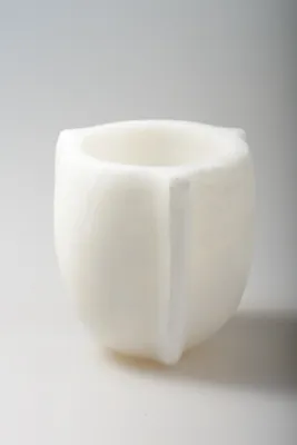 Produktbild von Weihrauchschale H6,5 cm Ø außen 6 cm Speckstein, weiß