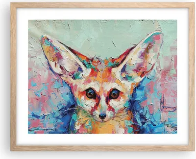 Produktbild von Gerahmtes Poster - Rahmen in heller Eiche - Klein November Bunt - 50x40 cm - Wand Bild - Wanddeko - Wandbilder - Kunstposter - Wandposter - Bilderrahmen - Bilder - Kunstdruck - P2NAA50x40-4568