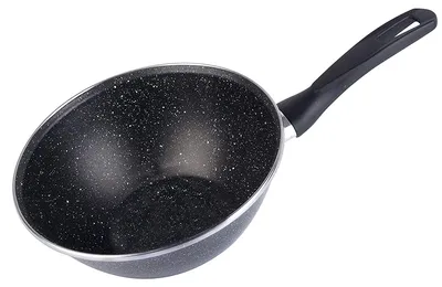Wok 28 cm, antihaftbeschichtet, schwarz, für alle Herdarten
