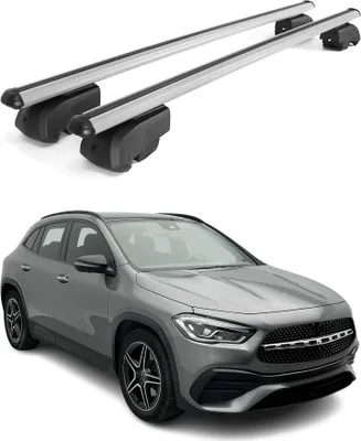 Immagine prodotto di Barre portatutto trasversali per Mercedes GLA 2020-2023 Alluminio Grigio ABE