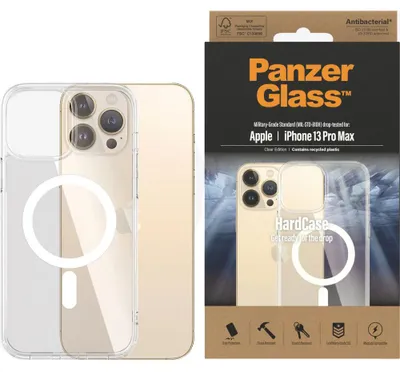 Produktbild von PanzerGlass ® HardCase Transparent m. Weiss MagSafe iPhone 13 Pro Max, Cover, Apple, Apple - iPhone 13 Pro Max, Transparent