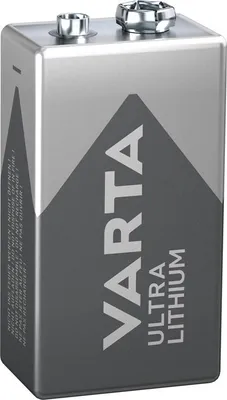 Zdjęcie produktu dla 10X Varta 49596 Ultra Lithium 6F22/9V Block (6122), 1 szt. Blister - Bateria litowa, 9 V