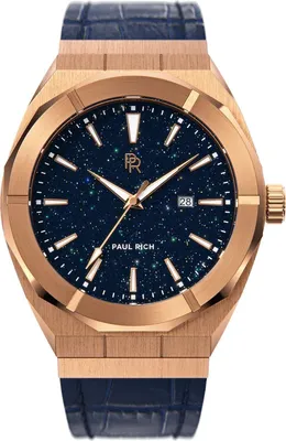 Obrázek produktu pro Pánské hodinky Paul Rich Star Dust Rose Gold Leather 42 Auto