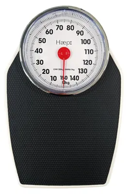 Produktbild von Mechanische Badezimmerwaage mit großem Display, bis 150 kg