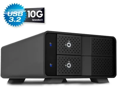 Productafbeelding van FANTEC MB-X2U31H, behuizing voor 2 x 3,5 inch apparaten