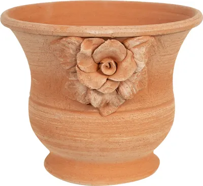 Produktbild von Topf terracotta 30x30x25 cm, Vase aus ton, Vasen deko