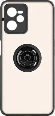 Produktbild von Avizar, Hybrid-Handyhülle mit Ring-Halterung für Realme C35, Schwarz