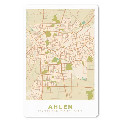 Produktbild von MuchoWow® Mauspad Mousepad Stadtplan - Ahlen - Vintage - Karte 40x60 cm - Mousepads - Maus Mat - Pad - Mausunterlage - Schreibtisch Accesoire
