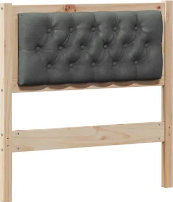 Produktbild von vidaXL Kopfteil Sonstiges Braun und Dunkelgrau 75 cm Massivholz Kiefer