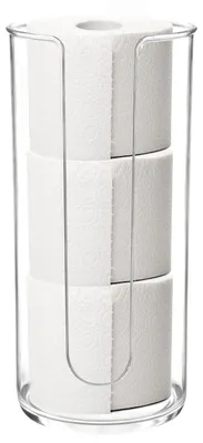 Produktbild von Solidchoice – Standtoilettenpapierhalter aus transparentem Kunststoff