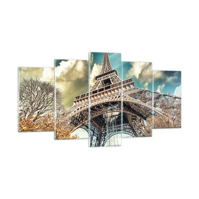 Produktbild von Bilder auf glas - Eiffel technik europa frankreich - 160x85cm - Glasbilder - Wandbilder - Kunstdruck - zum Aufhängen bereit - Wanddekoration aus Glas - Glas Bilder - Wandbild auf Glas - GEA160x85-2489