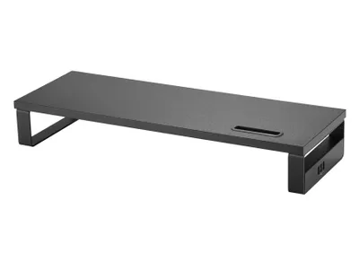 Produktbild von Equip Monitortischerhöhung 3xUSB2.0/Handyhalter 15Kg schwarz retail