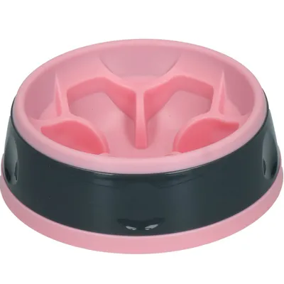 Zdjęcie produktu dla Eat Slow miska dla psa ø 30 cm - Anti Schling miska różowa