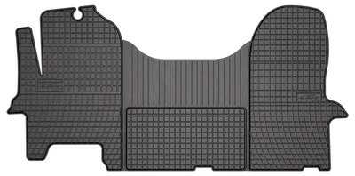 Produktbild von Gummi-Fußmatten Vorne + Tunnel für Iveco Daily IV 2006-2014 – Schwarz, passgenau – Wielganizator SolidPRO