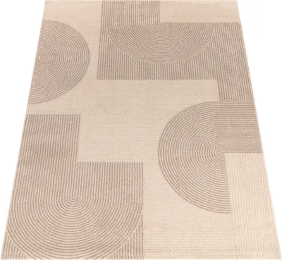 Image de Tapis de salon Motif abstrait Géométrique Arc Taille 120x170 cm