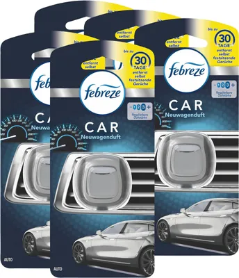 Produktbild von Febreze Car Lufterfrischer Neuwagenduft - Autoduft (5er Pack)