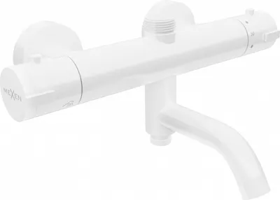 Produktbild von Mexen Kai Thermostat-Wannen-/Duschbatterie, Weiß - 77900-20