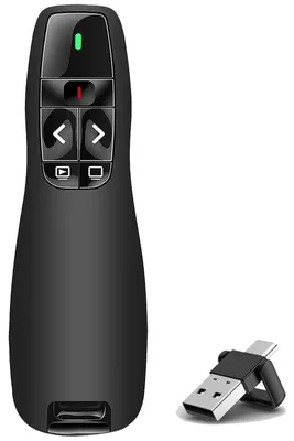 Obrázok produktu pre USB/Type-C 2 v 1 bezdrôtový prezentátor s tlačidlami pre ovládanie prezentácií PowerPoint