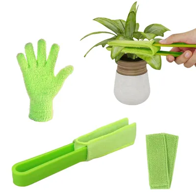 Image de Omgoods - Kit de nettoyage des feuilles des plantes, avec gants