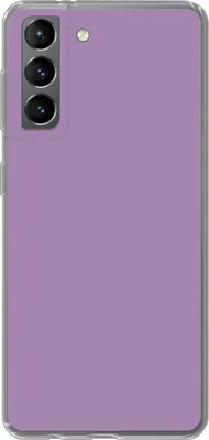 Produktbild von MuchoWow® Handyhülle Schutzhülle Hülle für Telefoonhoesje Samsung Galaxy S21 Innenbereich - Violett - Farben - Farbe - Einfarbig Silikon Softcase Handy Hülle - Softcase
