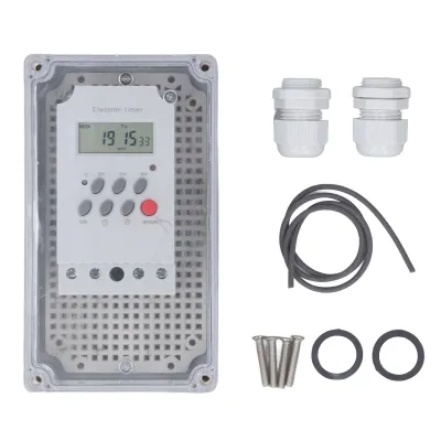 Produktbild von Schwimmbadpumpen-Timer, wasserdicht, digital, Timer-Box, programmierbarer Zeitsteuerungsschalter für Heizungs-Spa-Motor, AC 220 V