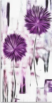 Produktbild von ARTland Wandbild Alu für Innen & Outdoor Blumen II Größe: 20x40 cm