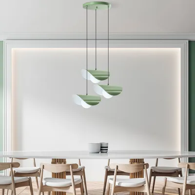 Produktbild von Opviq, Vatoz - Nus - 6141 - Mint, Kronleuchter, METALLKÖRPER, Minze, 112 x 30 x 30 cm