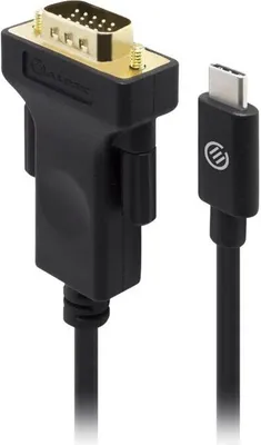 Produktbild von ALOGIC ELUCVG-02RBLK, 2 m, USB Typ-C, VGA (D-Sub), Männlich, Männlich, Gerade