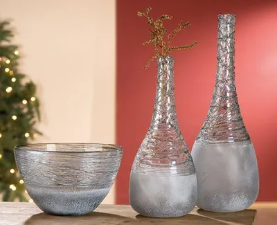 Produktbild von Gilde Glasart Flaschenvase Spiraglio 39179 51 cm