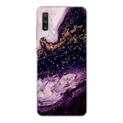 Produktbild von MuchoWow® Handyhülle Schutzhülle Hülle für Samsung Galaxy A70 Marmor - Gold - Naturstein Silikon Softcase Handy Hülle - Schutzhaube