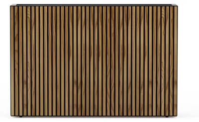 Zdjęcie produktu dla Herstera Deco Divider Wood, Sadzarka w skrzyni, Wolnostojący, Metal, Czarny, Prostokąt, Wewnątrz/Na wolnym powietrzu