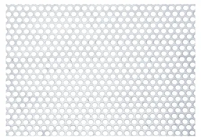 Edelstahl-Perforiertblech 304, 300x150 mm, 8 mm Löcher, 0,8 mm