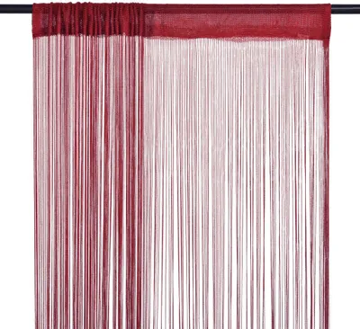 Produktbild von Fadenvorhänge 2 Stk. 100 x 250 cm Burgunderrot