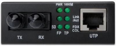 Productafbeelding van DIGITUS DN-82010-1, snelle Ethernet-mediakonverter, RJ45/ST, multimode