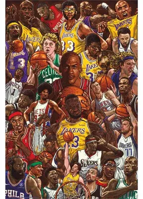 Productafbeelding van BASKETBAL SUPERSTARS - 61x91,5 cm - Poster