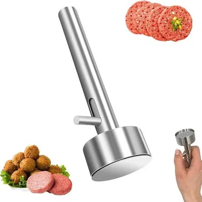 Produktbild von Frituurset für Sojakoekjes, bestehend aus Fritürform und Fritürspatel, ideal für Heim- und Restaurantküchen.