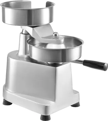 Productafbeelding van Burgerpers, robuust roestvrij staal, efficiënte handmatige bediening, 150 mm