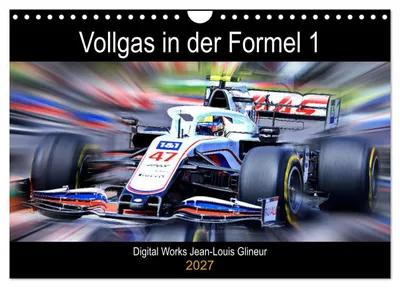 Produktbild von Vollgas in der Formel 1 (Wandkalender 2027 DIN A4 quer), CALVENDO Monatskalender
