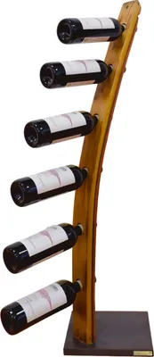 Immagine prodotto di Portabottiglie Brandmatt® Premium | circa 100x25x25 cm | per 6 bottiglie di vino | doga di botte | portabottiglie per vino