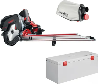 Produktbild von Mafell Akku-Kappschienen-Säge KSS 50 18 M bl PURE im Transportkoffer | 91B602