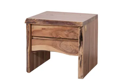 Produktbild von MASSIVMOEBEL24.DE Nachttisch Akazie 45x40x45 natur lackiert PURE ACACIA #311