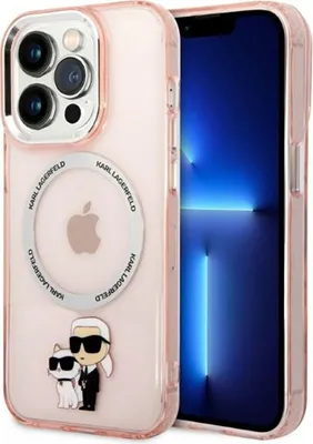 Produktbild von Karl Lagerfeld IML NFT Karl & Choupette Magsafe - iPhone 14 Pro Max Hülle (Pink)